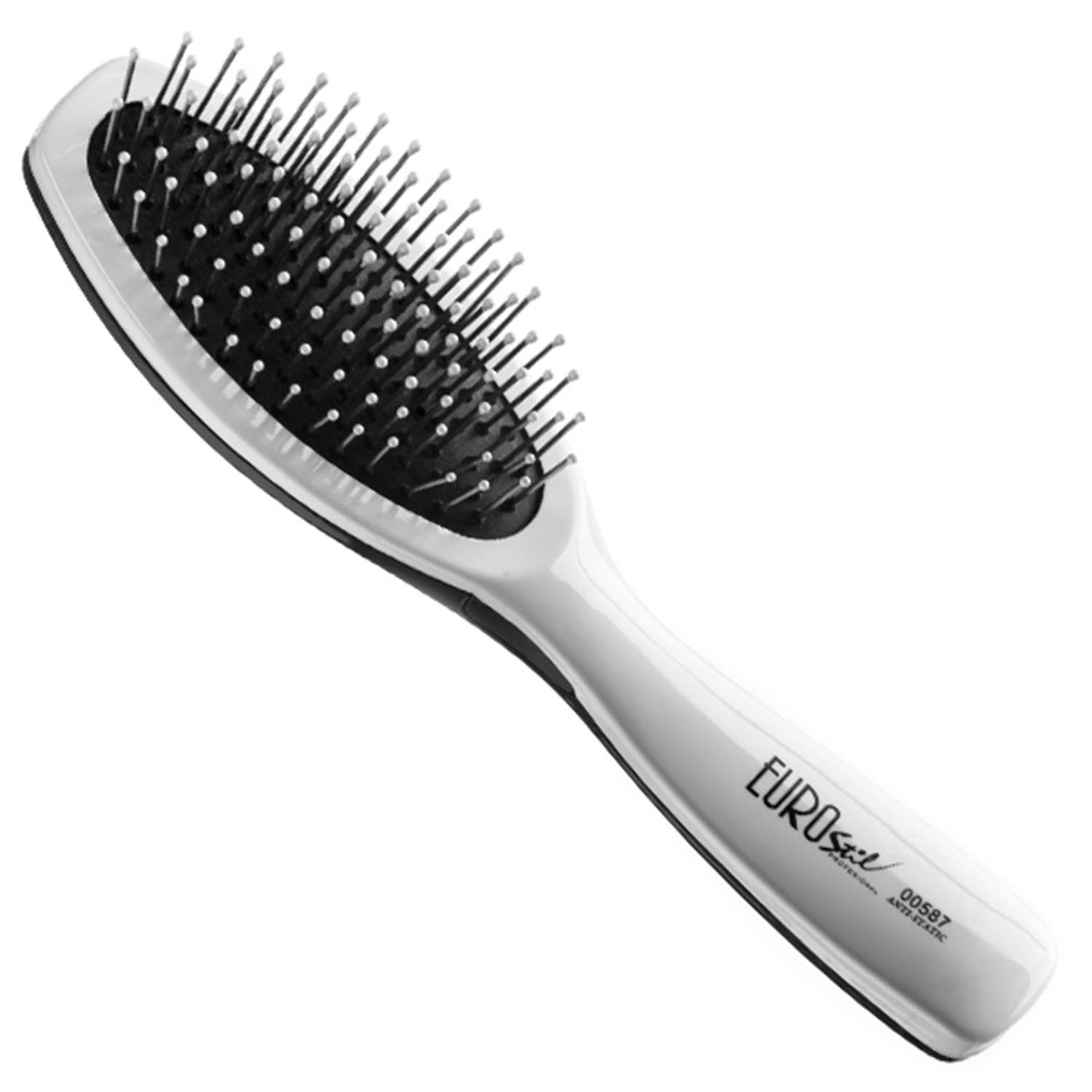 Eurostil Goma Fuelle Cepillo Bicolor-Anti-Estatico Pequeño 1Un